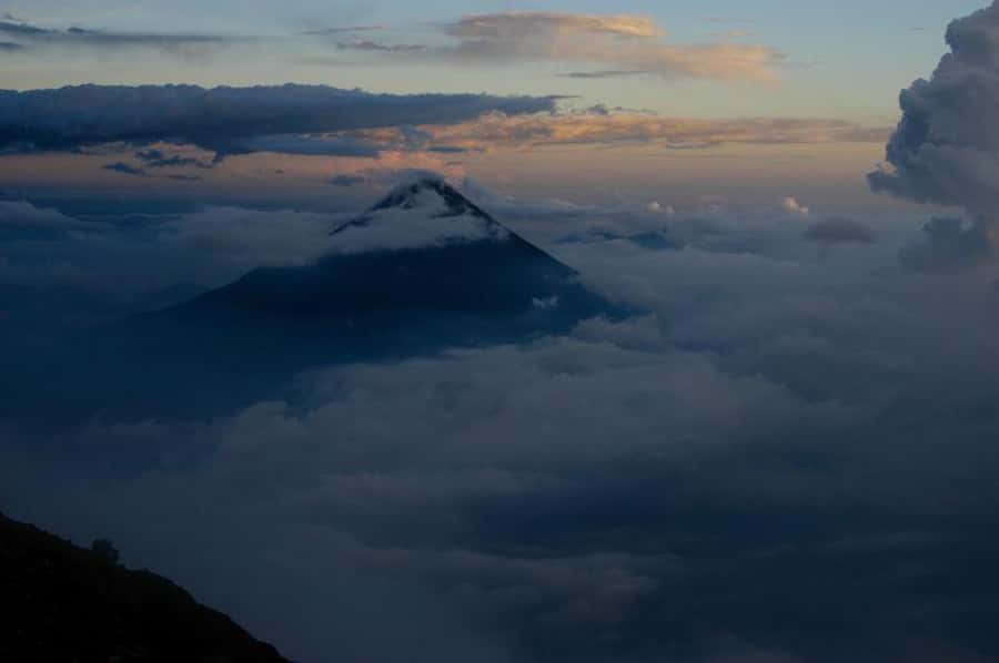 1 Day Acatenango Volcano Hike from Antigua - Fuego eruptions from four kilometers away