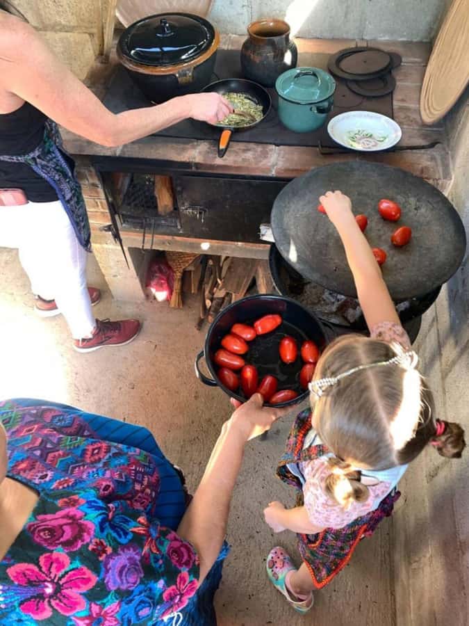 Antigua: Cooking Class with Local Family - The pedernal stone lesson