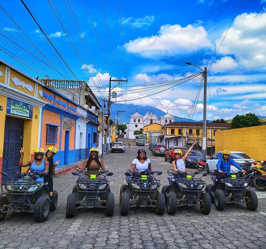 Antigua Villages Atv Tour - San Antonio Aguas Calientes and the volcano views