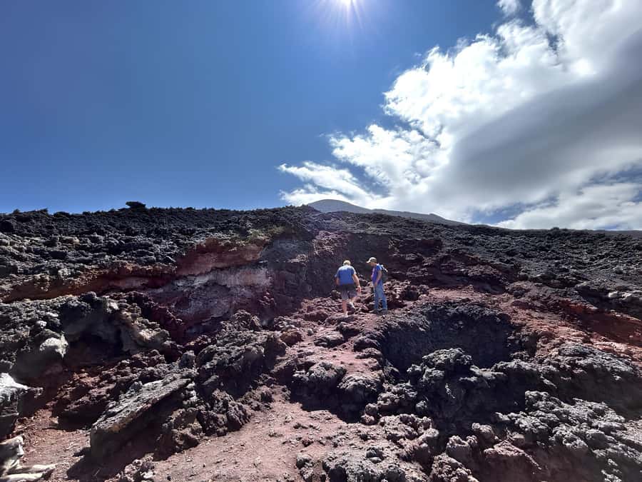 From Antigua: Pacaya Volcano Tour in English/Spanish - Crossing hardened lava near Pacaya’s upper area