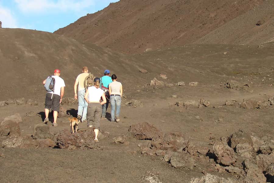 From Antigua: Pacaya Volcano Trek - The loose ash section is where the effort shows