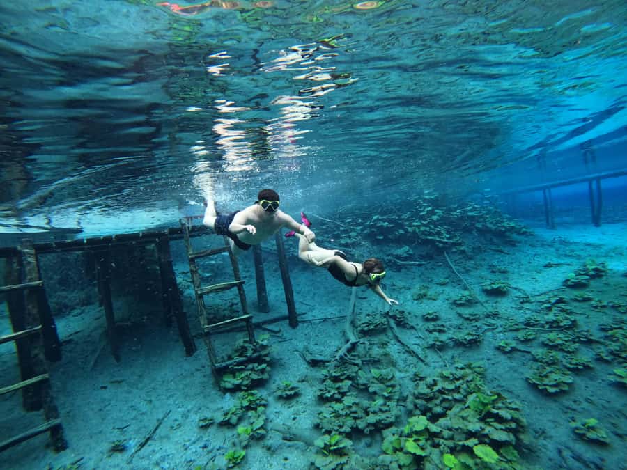 From Flores: Blue Crater Adventure All Inclusive - Arroyo Pucte and the first boat ride