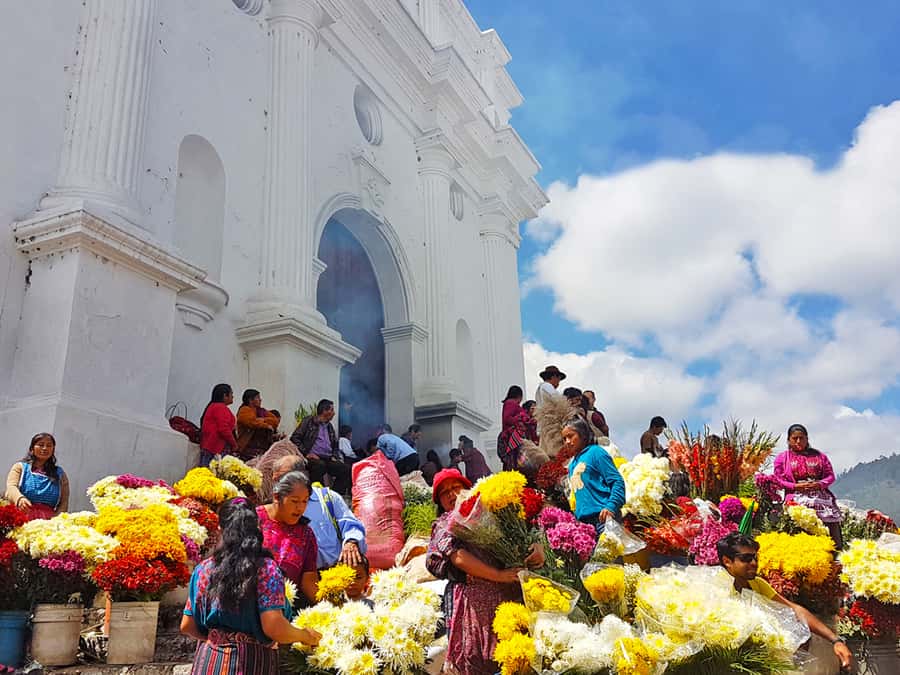 From Guatemala City: Chichicastenango and Lake Atitlan - Entering Chichicastenango’s Thursday and Sunday market