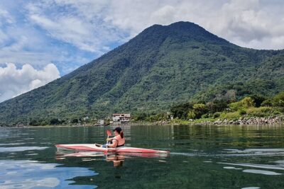 Kayaking on Lake Atitlan
