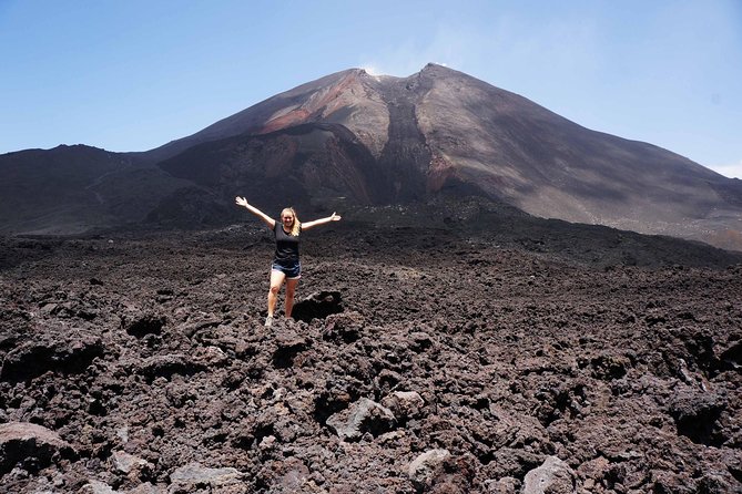 Pacaya Volcano Morning Tour from Antigua - Black lava fields beneath the caldera