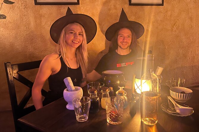The Enchanted Cauldron: Mixology Experience in Antigua - Raising your glass inside the fantasy bar