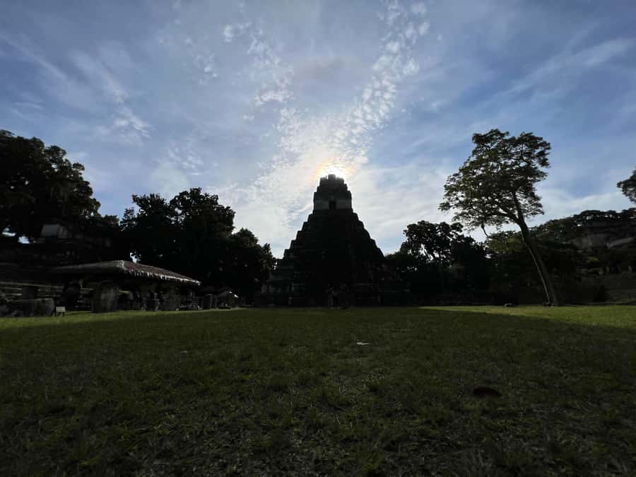 Tikal Sunrise, Archeological focus and Wildlife Spotting - The Great Plaza and its famous view
