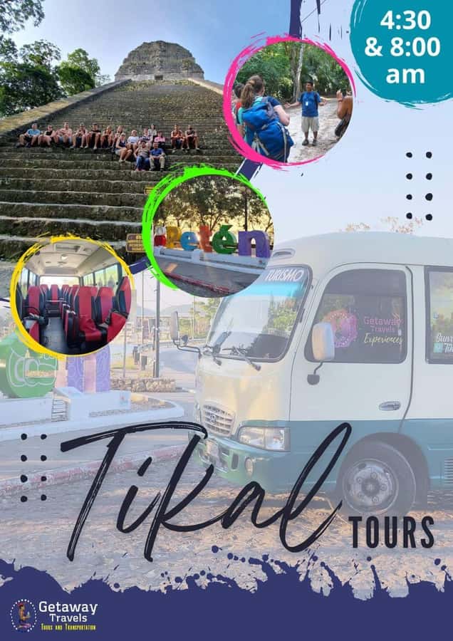 Tour and transportation with tour guide to Tikal. - Meeting at YO AMO PETEN in Flores